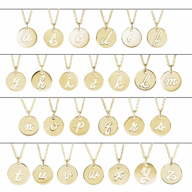 Script Initial M 16-18" Necklace