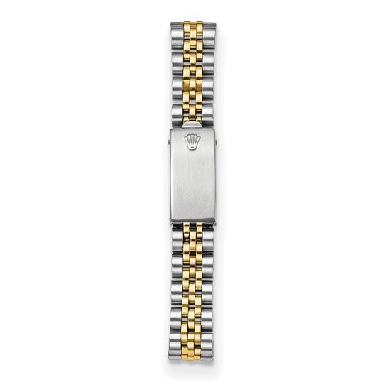 Pre-owned Rolex Independently Certified Women's Two-tone Datejust Jubilee with Mother of Pearl Diamond Dial and Diamond Bezel