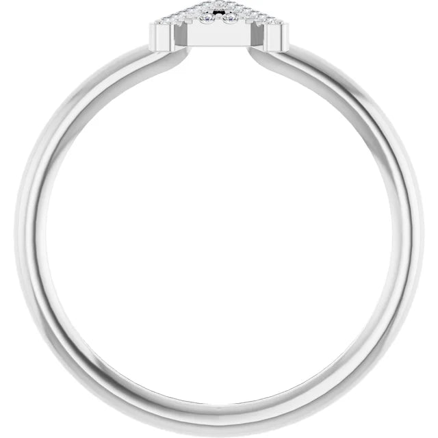 Diamond Initial Ring