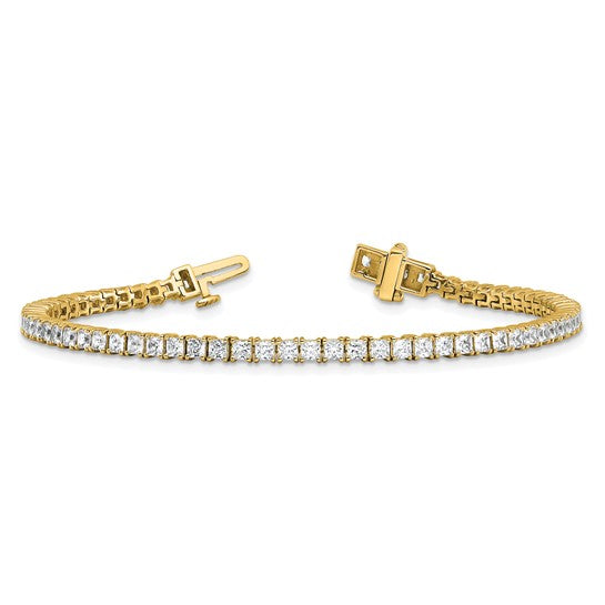 Princess Lab Grown Tennis Bracelet