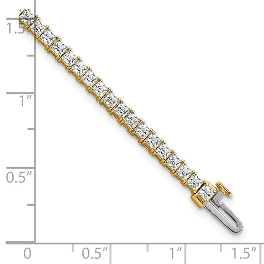 Princess Lab Grown Tennis Bracelet