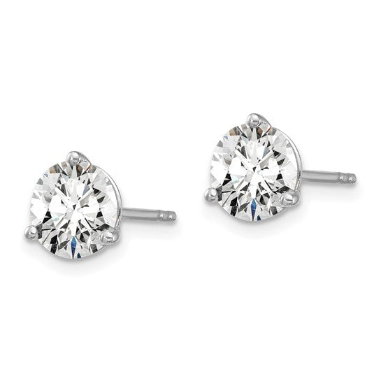 Lab Diamond Round Stud Earrings