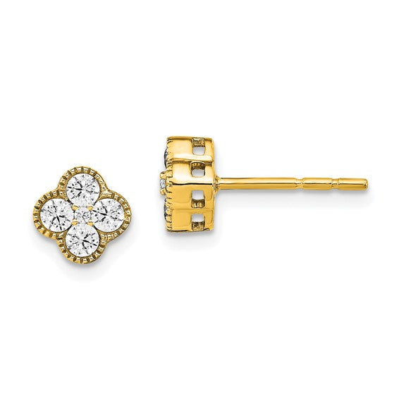 Lab Grown Diamond Bloom Post Earrings