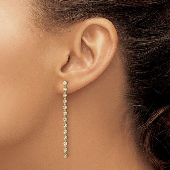 Lab Grown Diamond Post Dangle Earrings