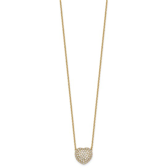 Lab Diamond Heart Necklace