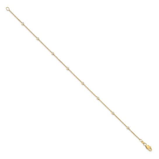 Multi Station Bezel Set Bracelet