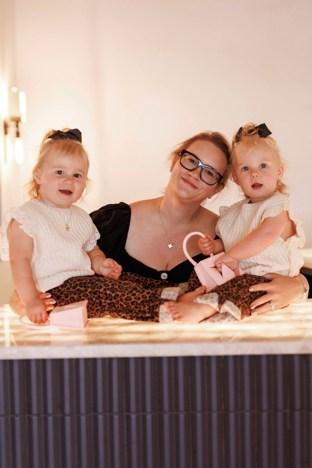 Becca Miller Gordon with her daughters — sheTalks feature