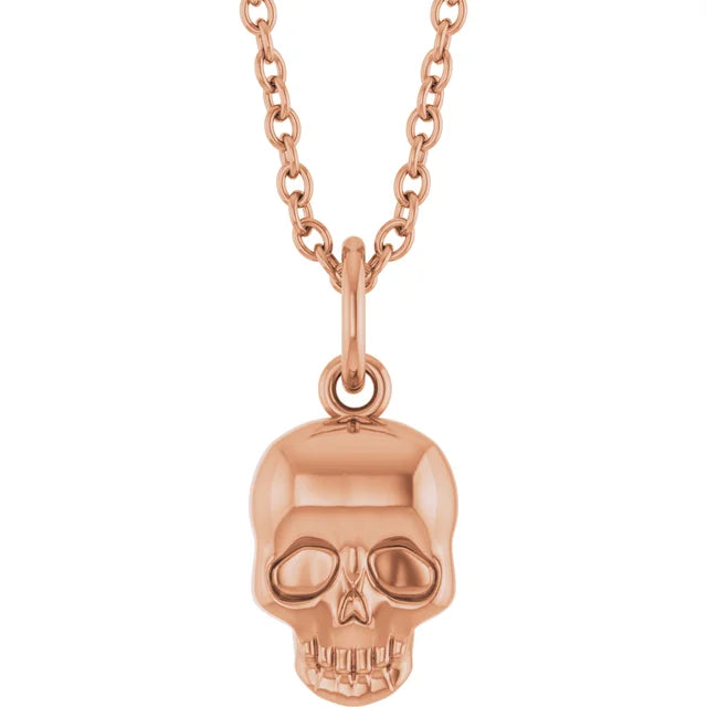 Gold Skull Necklace