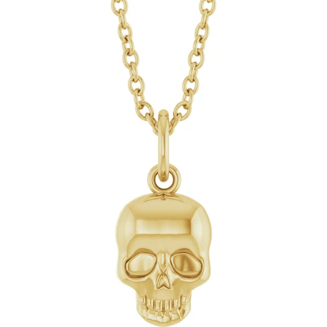 Gold Skull Necklace