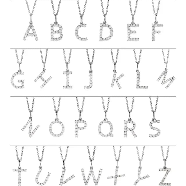 Initial Pendants A-Z