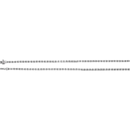 14K White 11 3/4 CTW Lab-Grown Diamond Line 16" Necklace