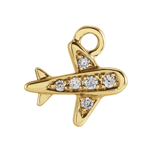 Petite Pavé™ Plane Dangle