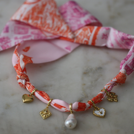 Lucky in Love Scarf Necklace
