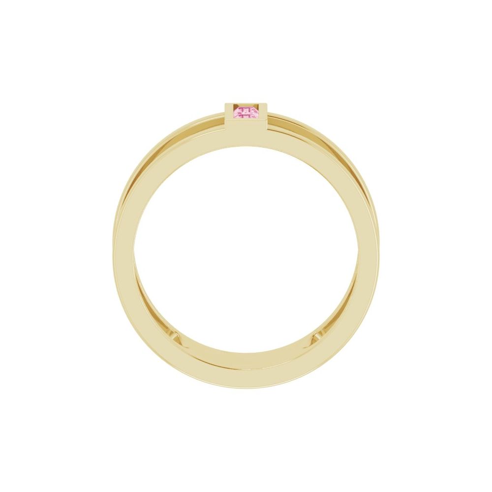 Pink Tourmaline Negative Space Ring