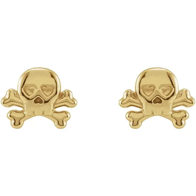 Petite Skull & Crossbones Earrings