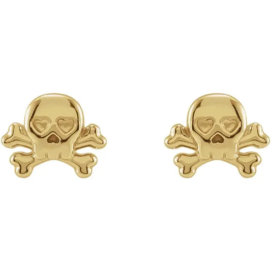 Petite Skull & Crossbones Earrings