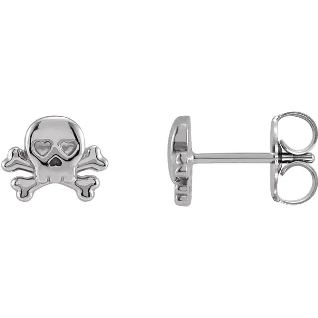 Petite Skull & Crossbones Earrings