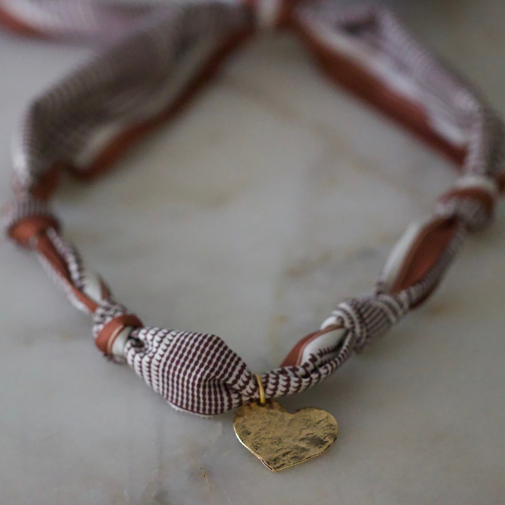 Sienna Heart Scarf Necklace