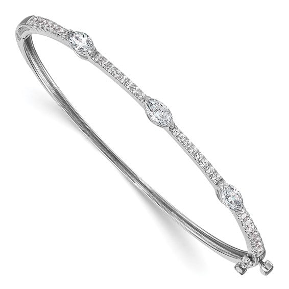 Round and Marquise Bangle