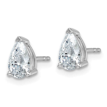 Lab Grown Diamond Pear Solitaire Earrings