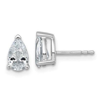 Lab Grown Diamond Pear Solitaire Earrings