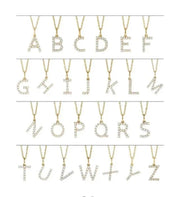 14K Gold Lab-Grown Diamond Initial Pendant — A–Z, No Chain