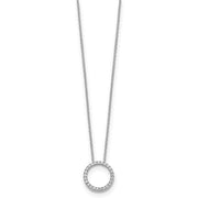 14K Gold Lab-Grown Diamond Circle Pendant Necklace