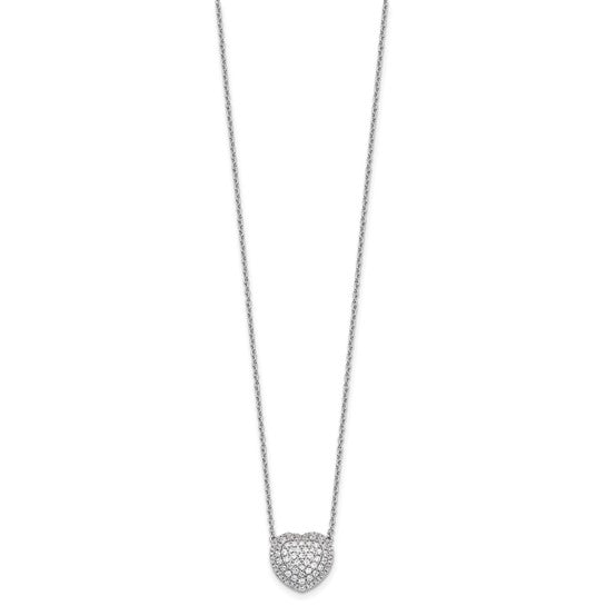 Lab Diamond Heart Necklace