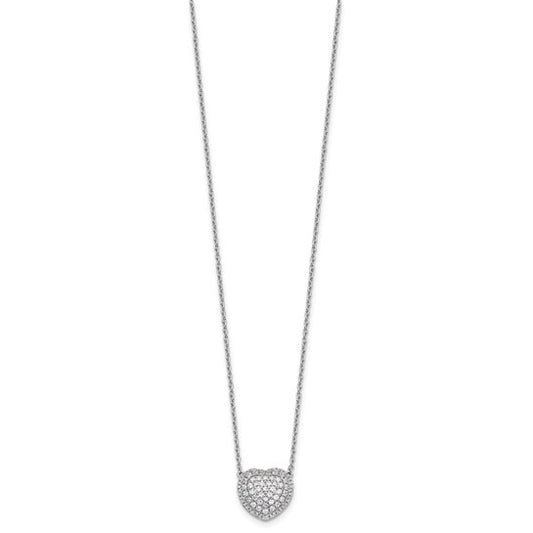 Lab Diamond Heart Necklace