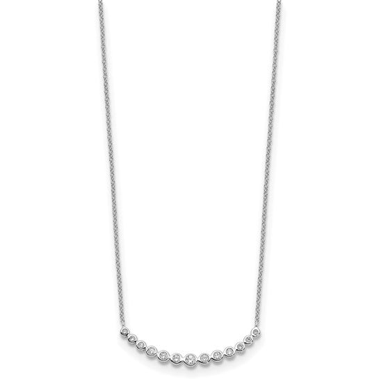 Diamond Curved Bar Necklace