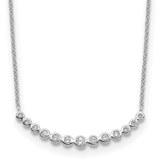 Diamond Curved Bar Necklace