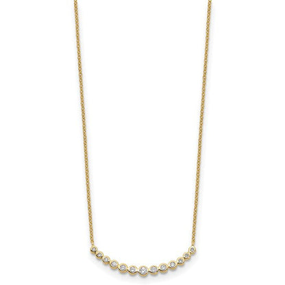 Diamond Curved Bar Necklace