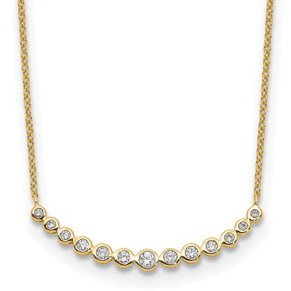 Diamond Curved Bar Necklace