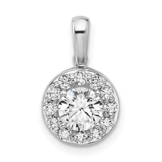 Halo Diamond Pendant Slide