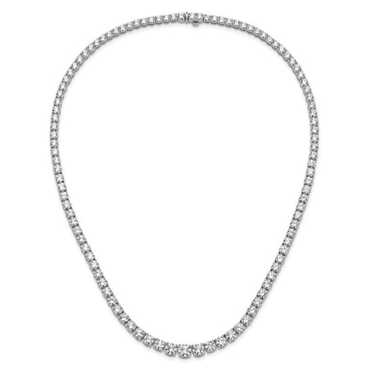 Graduated Diamond Tennis Necklace