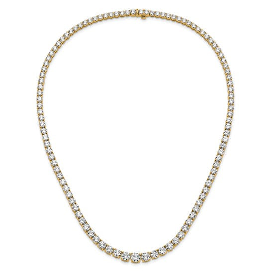 Graduated Diamond Tennis Necklace