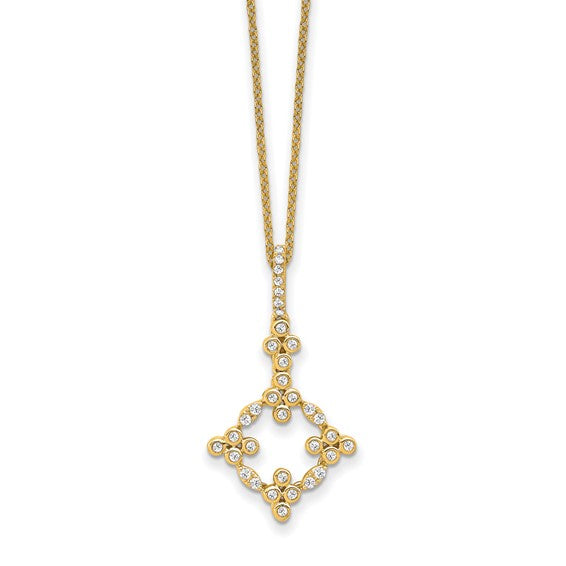 Lab Diamond Bloom Necklace