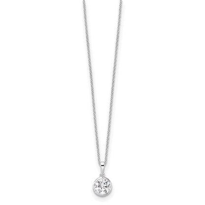 Lab Diamond Solitaire Slide Necklace