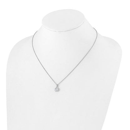 Lab Diamond Solitaire Slide Necklace