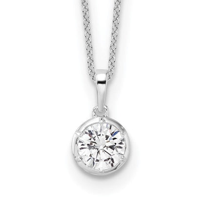 Lab Diamond Solitaire Slide Necklace