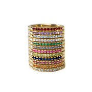 14K Gold Stackable Birthstone Rings