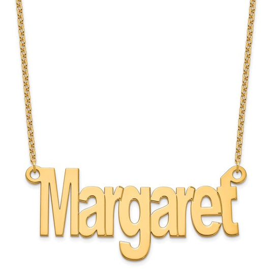 Large Name Plate Necklace