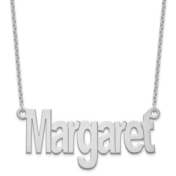 Large Name Plate Necklace