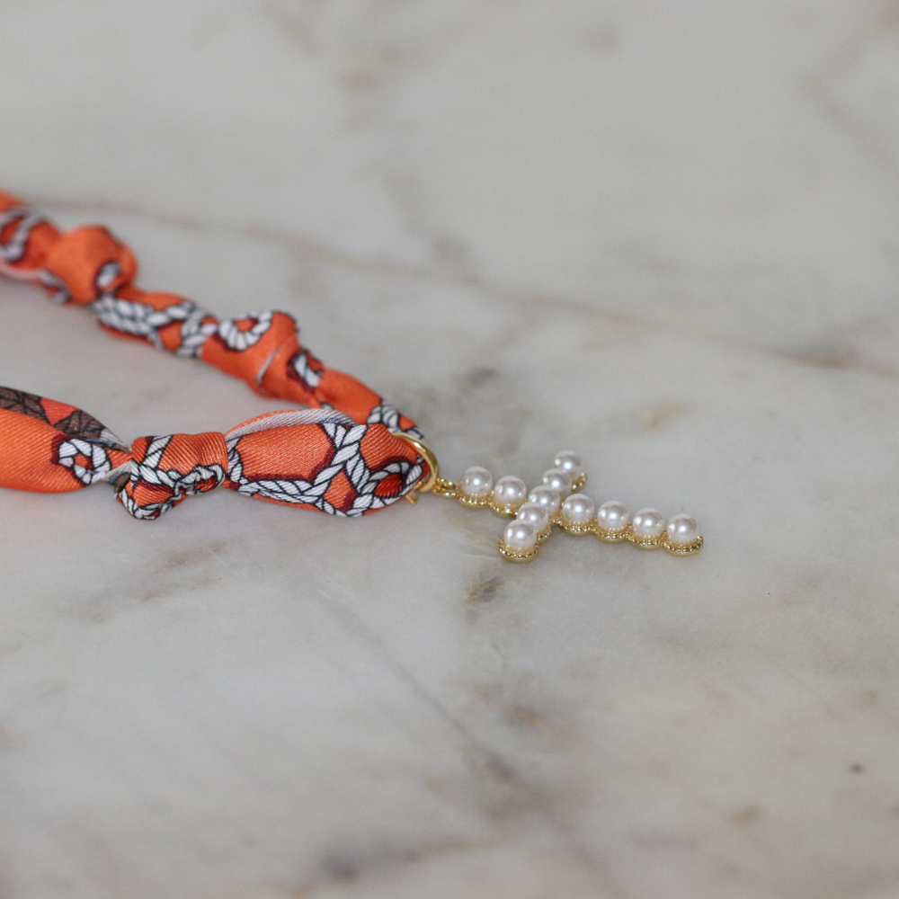 Clementine Scarf Necklace