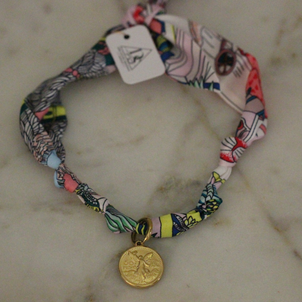 Gilded Coin Scarf Necklace