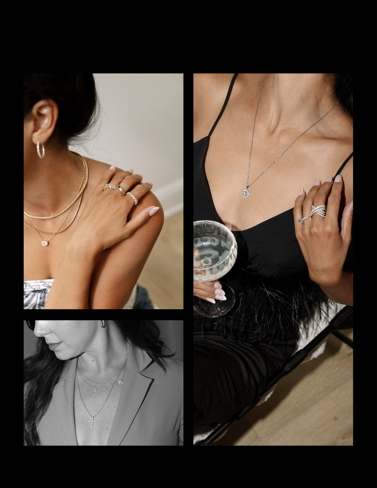 Everyday jewelry styling — sheRocks Holiday Lookbook page 21